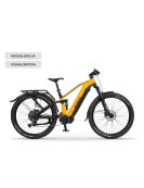 Celoodpružený Elektrobicykel Ecobike RX 500 Max Suv, yellow